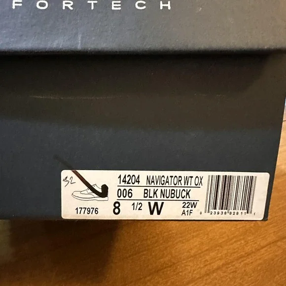 Florsheim Shoes Mens Size 8.5 Wide Black Nubuck Navigator WT  display picture 2